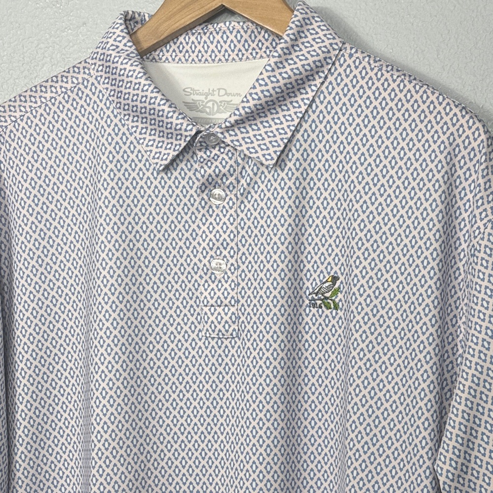 Straight Down Men's Bob O’Link Golf Club Polo
